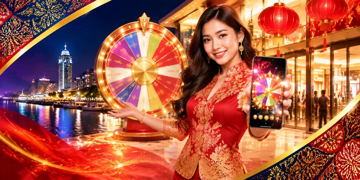 Meja roulette kasino langsung dengan gaya batik Malaysia di platform 474